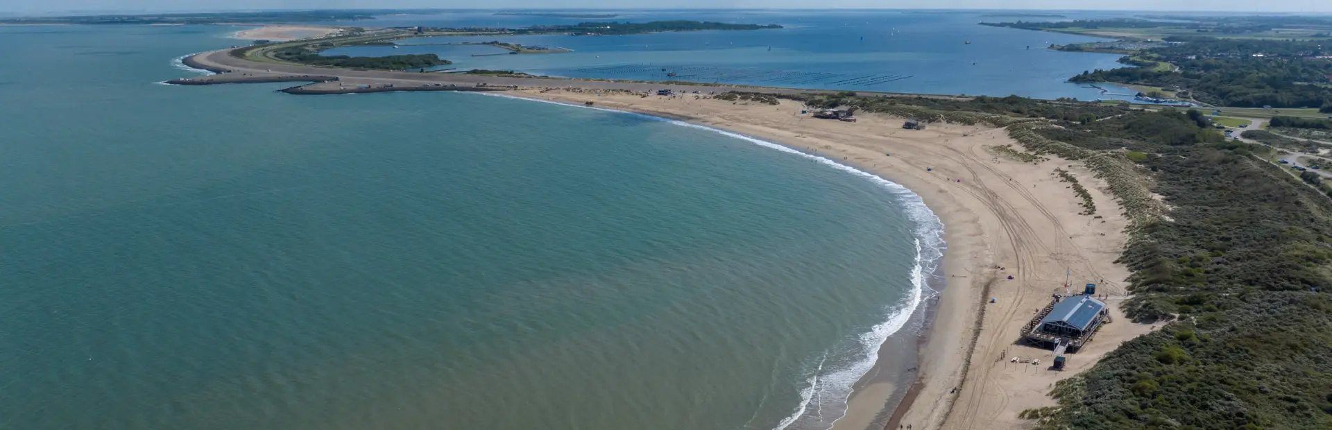 Brouwersdam drone shot